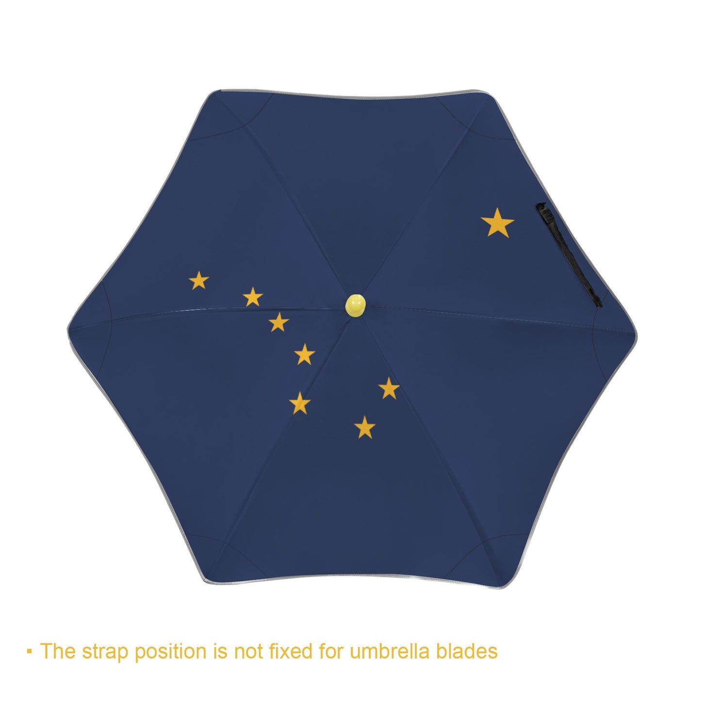 Alaska Flag Inspired Kids Safe Round Corner Umbrella