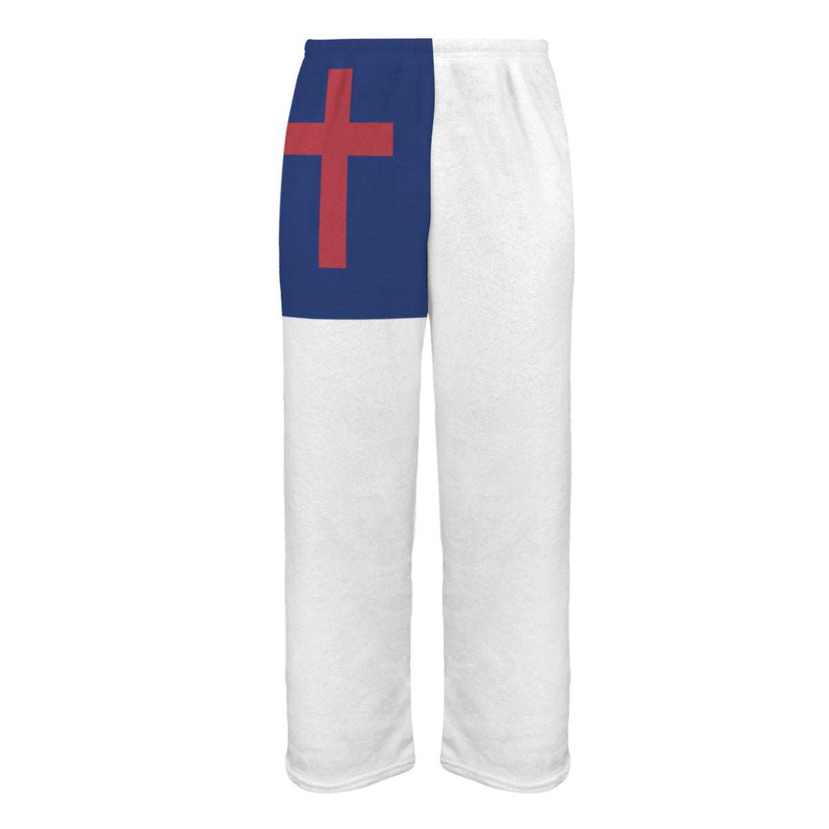 Christian Flag Inspired Men's Flannel Pajama Trousers Printed in the USA