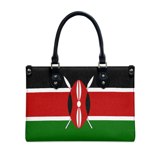 Kenya Flag Bag With Swag – PU Leather Shoulder Purse That Pops - Luv My Flag