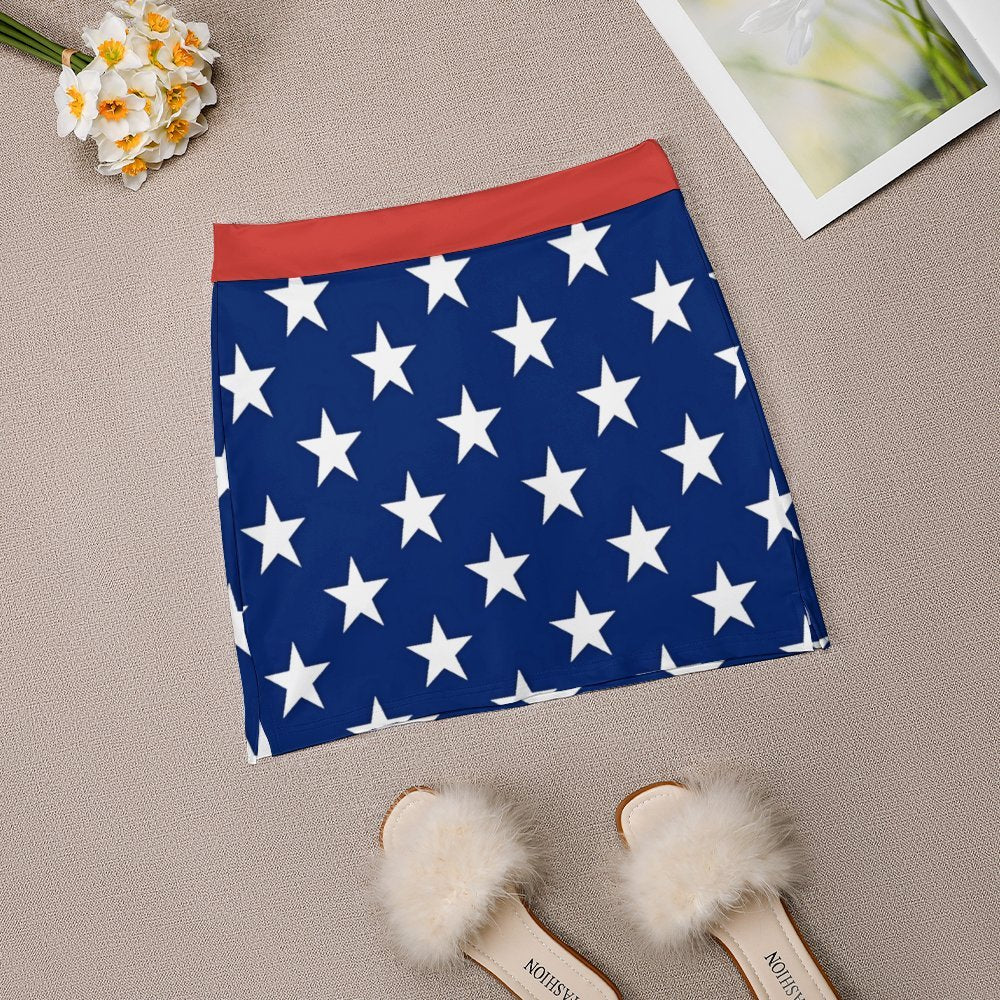 USA/American Flag Inspired Women’s Skort with Pocket