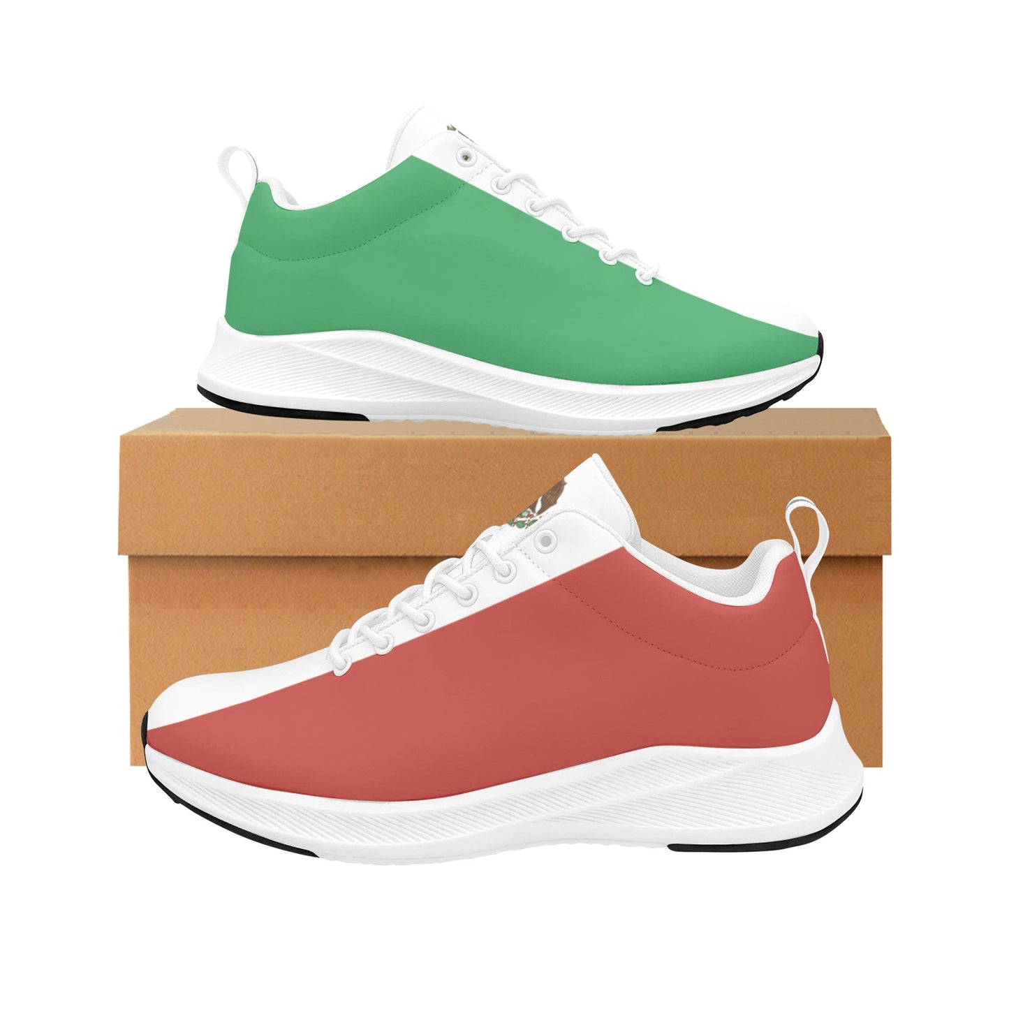 Mexico Flag Inspired Women's Alpha Running Shoes (white)