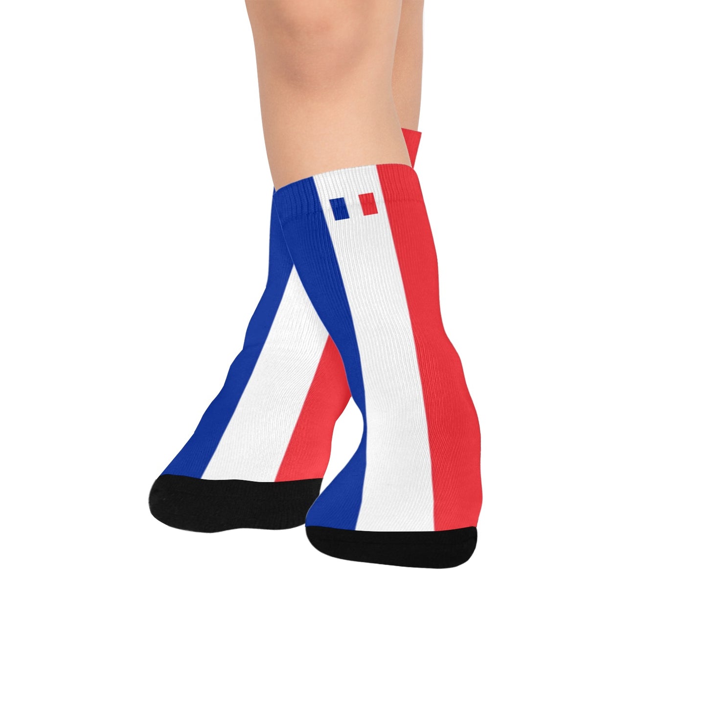 France Flag Inspired Kid's Socks (Made in the USA)