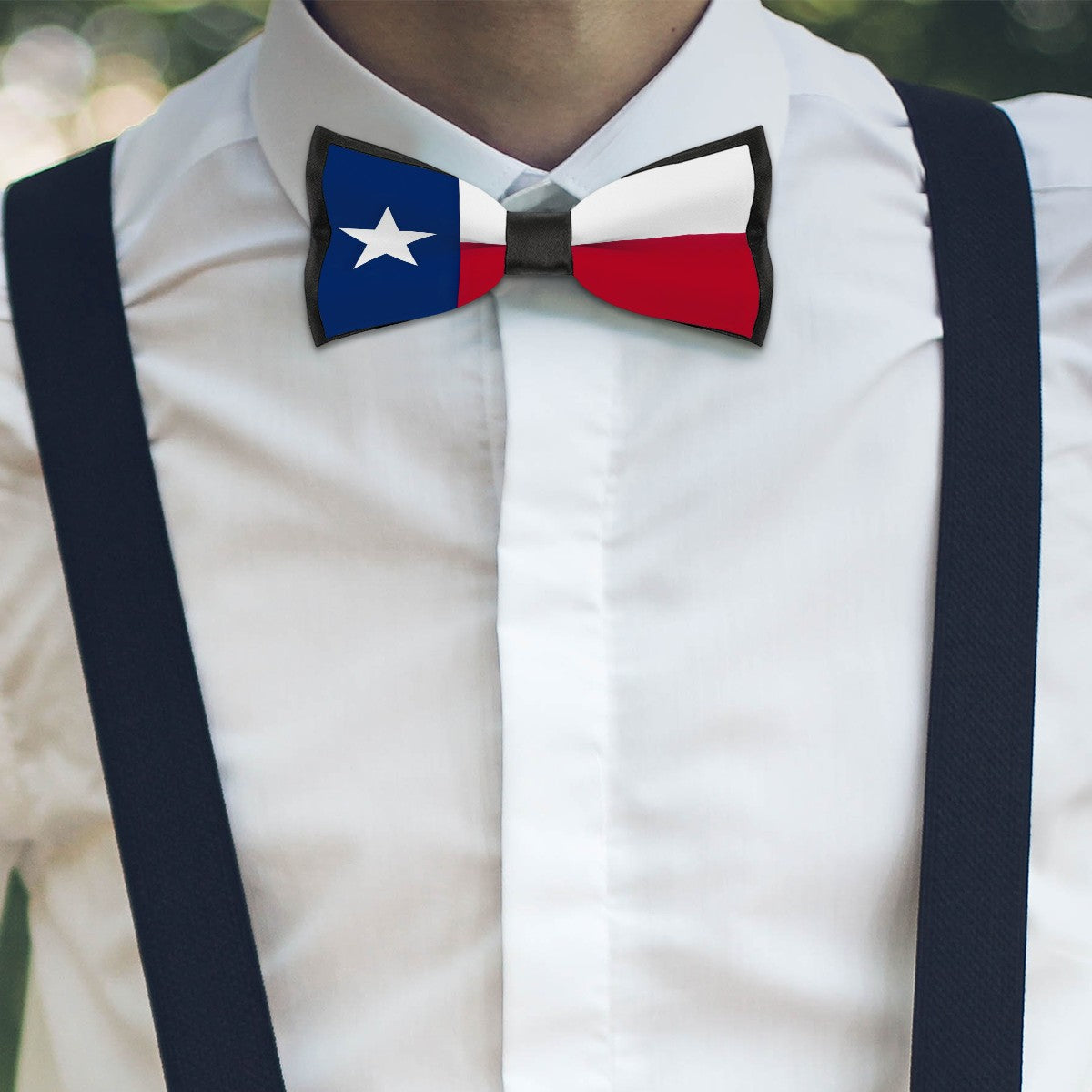 Texas Flag Formal Neckwear  – Bold Lone Star Swagger Bow Tie - Luv My Flag