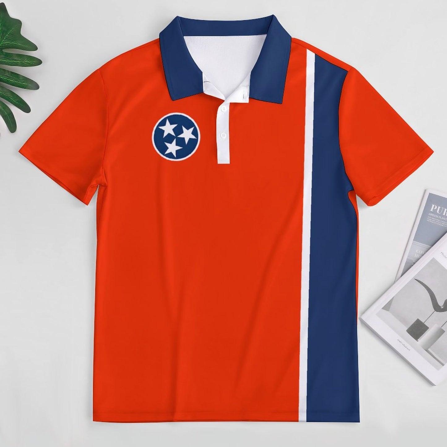 Tennessee Flag Inspired Women's Straight Fit Polo Shirt