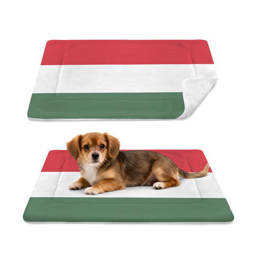 Hungary Flag Inspired Pet Mat 25x18inch (Made in the USA)
