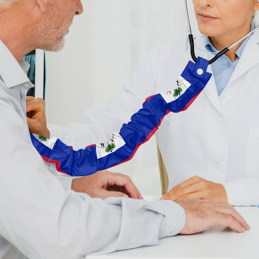 Haiti Flag Inspired Stethoscope Protective Cover