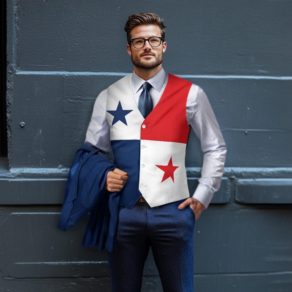 Panama Flag Suit vest jacket