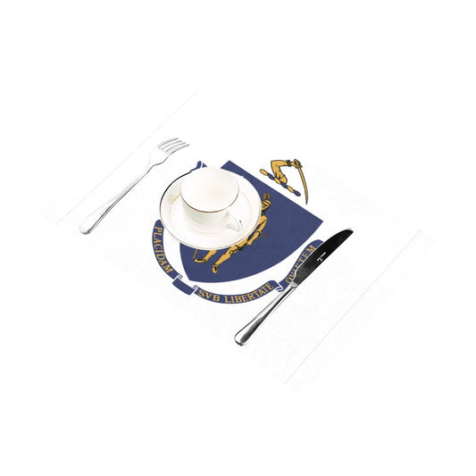 Massachusets Flag Placemats 12" x 18" (Set of 6)