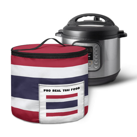Thailand Flag Inspired "Pho Real Thai Food" Electric Pressure Cooker Insulation Bag