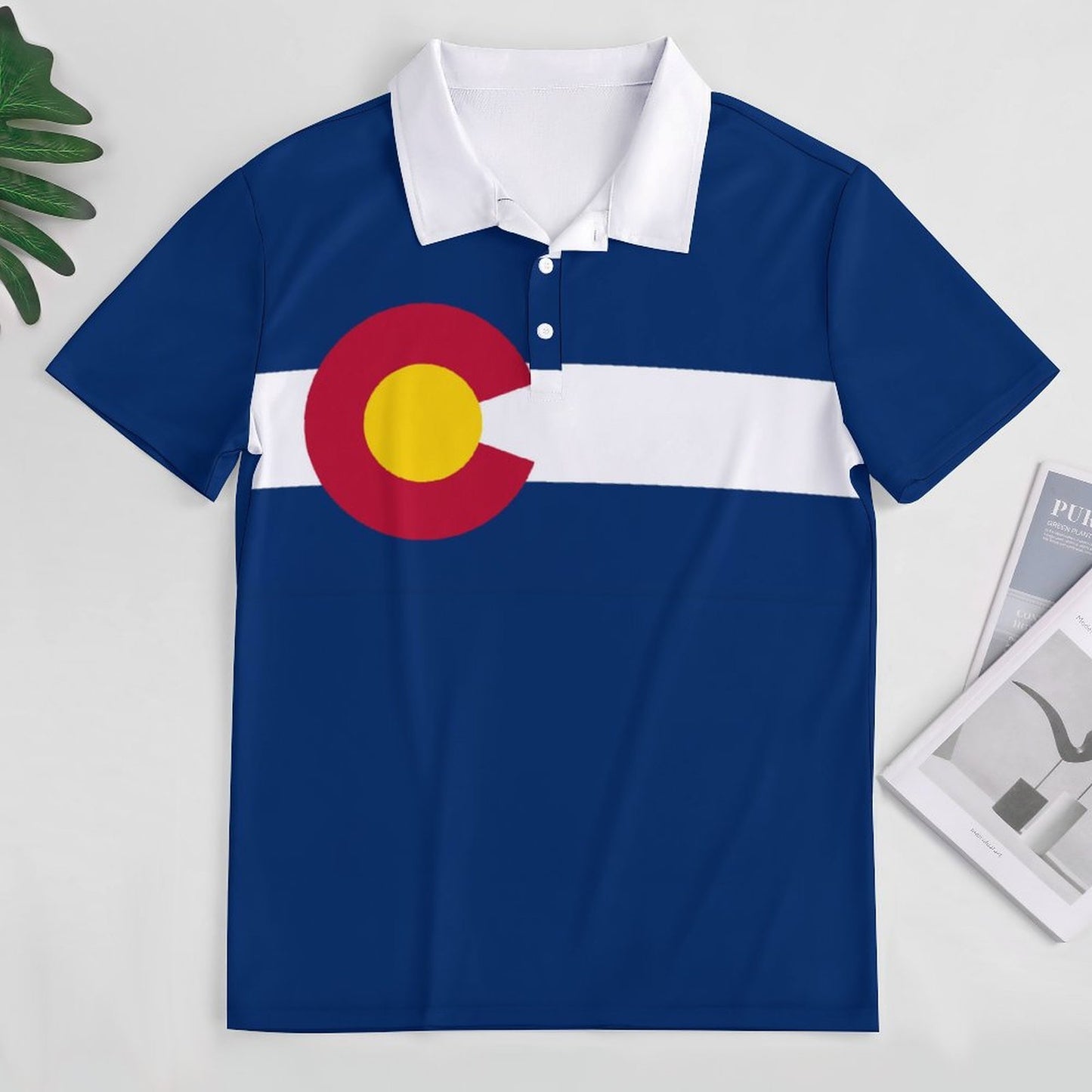 Colorado Flag Inspired Women's Straight Fit Polo Shirt