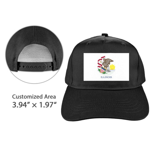Illinois Flag Baseball Cap (Made in USA)