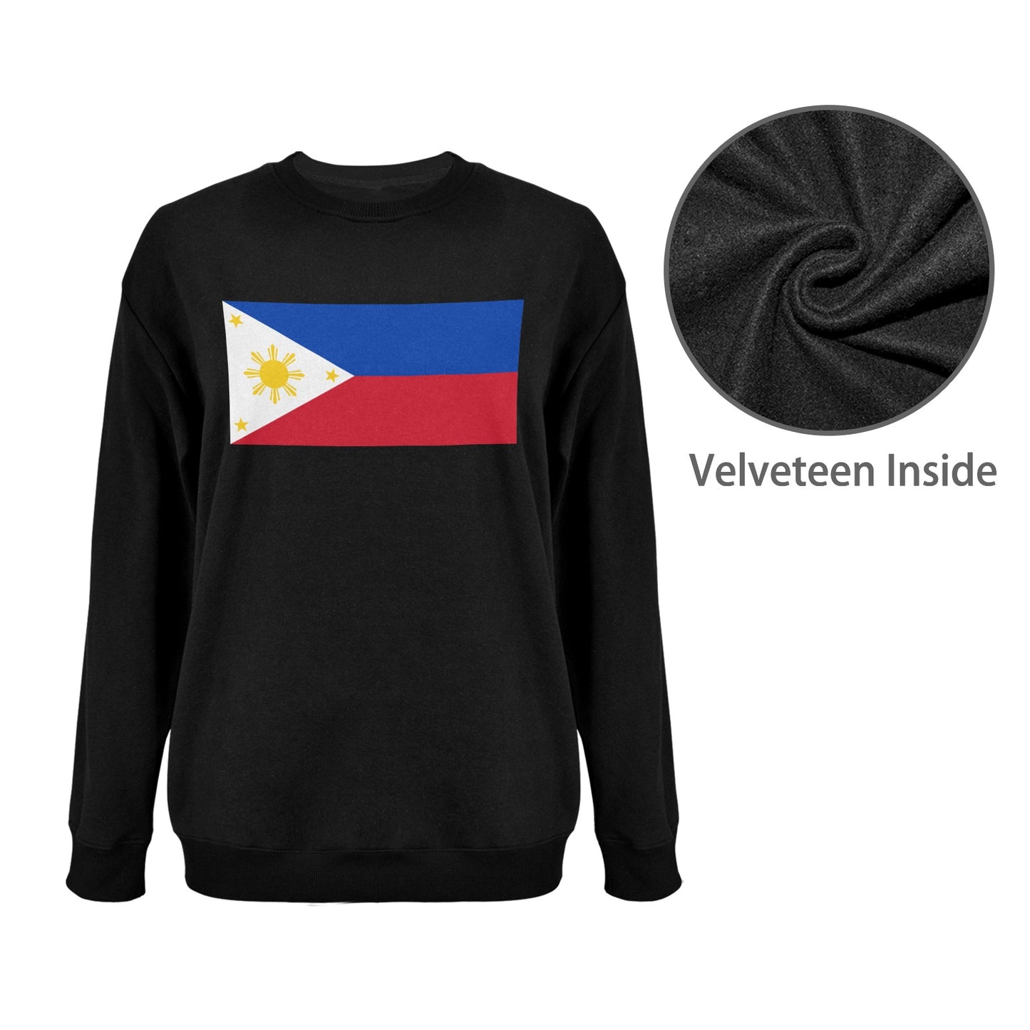 Philippines Flag Unisex Fleece Sweatshirt (Made in the USA)