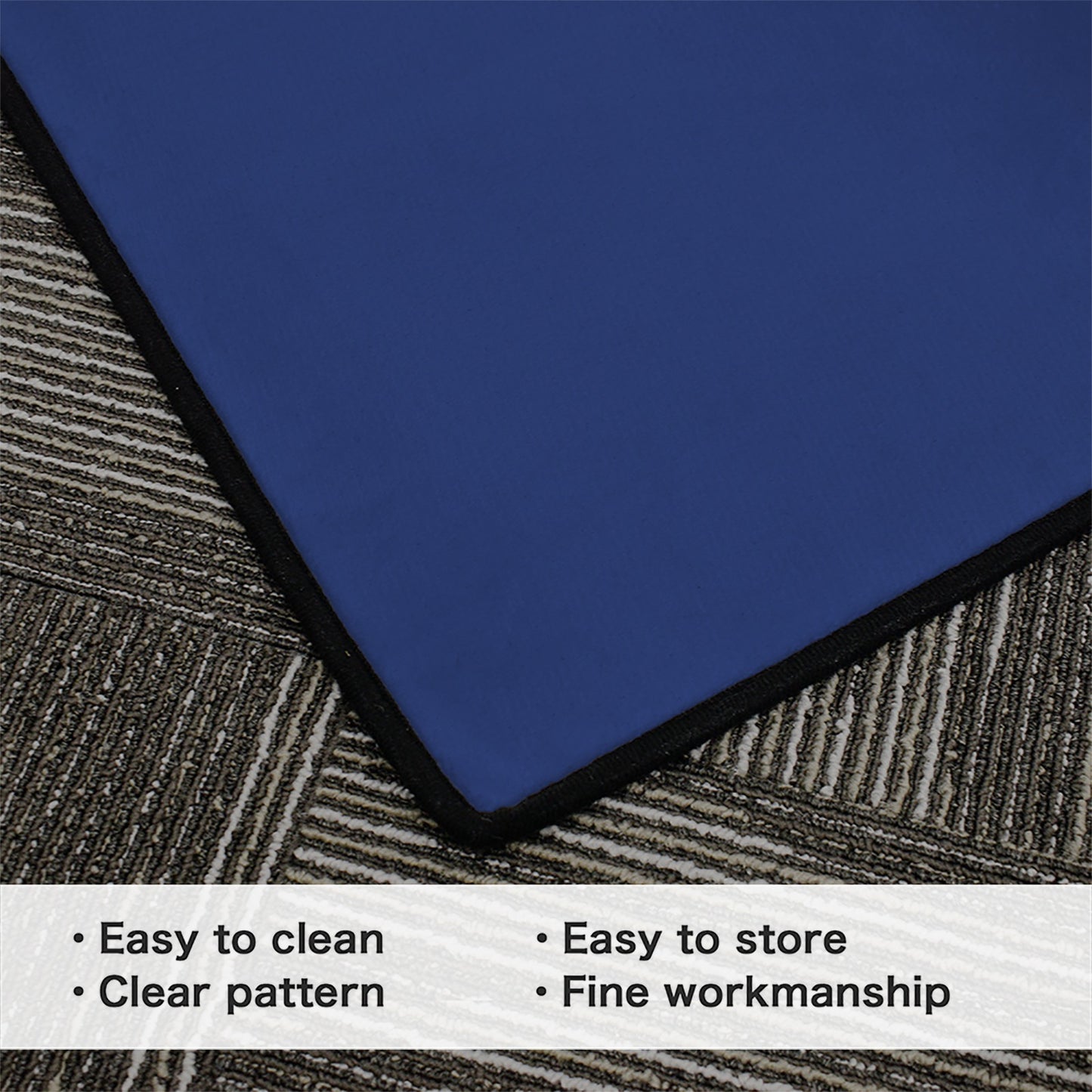 Iowa Flag Inspired 84x60 Inch Area Rug with Black Binding (Made in the USA)