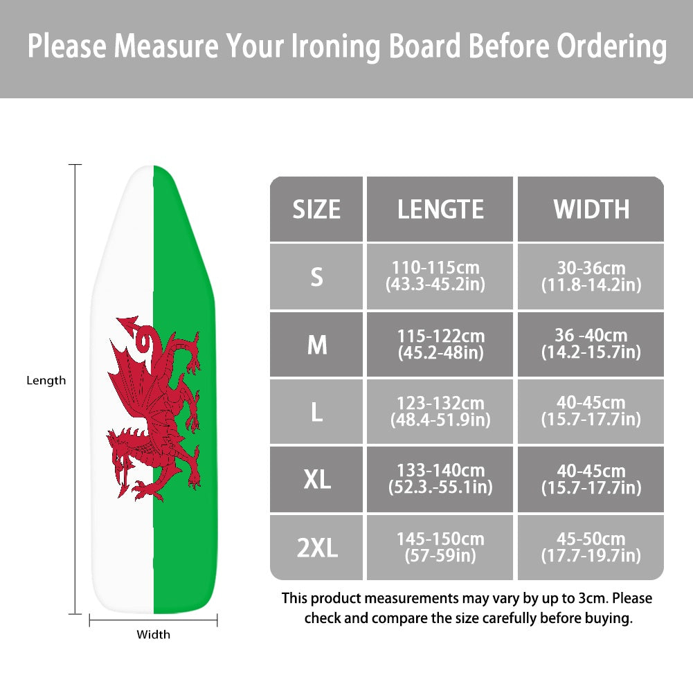 Wales Flag Ironing Board Cover