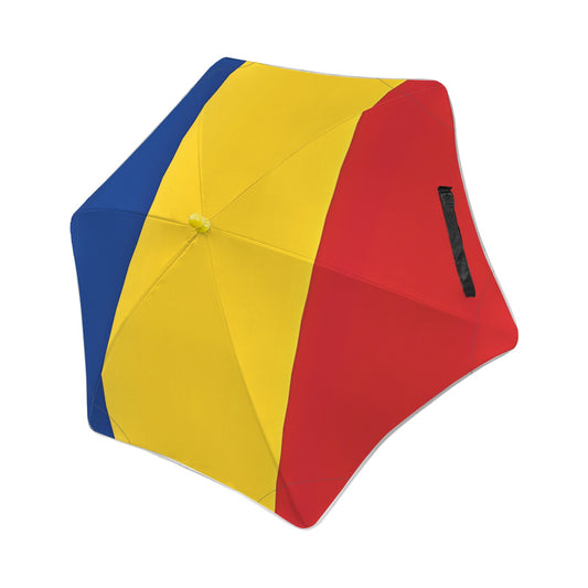 Romania Flag Inspired Kids Safe Round Corner Umbrella