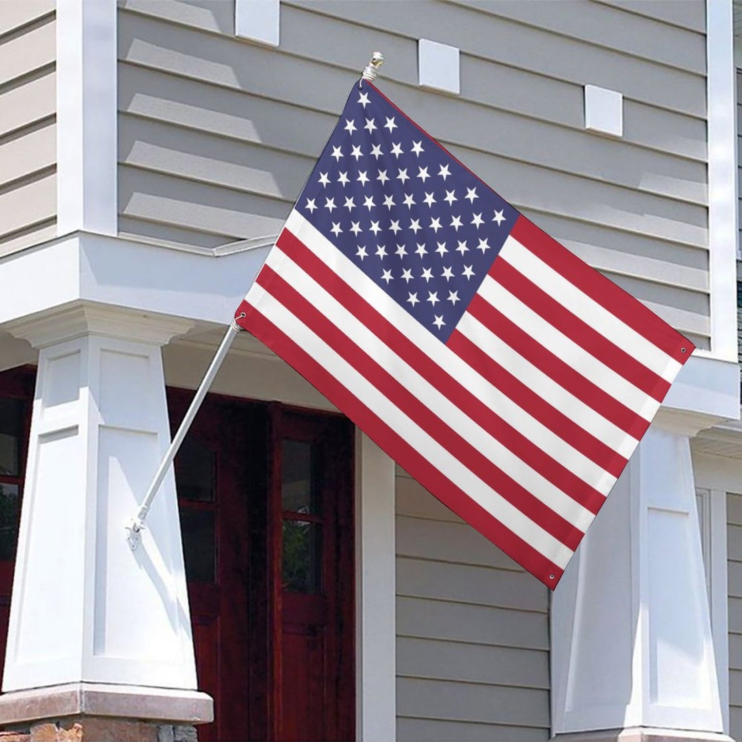 USA/American Flag Inspired Wall Mount Flag with Four Grommets (35x59 in)