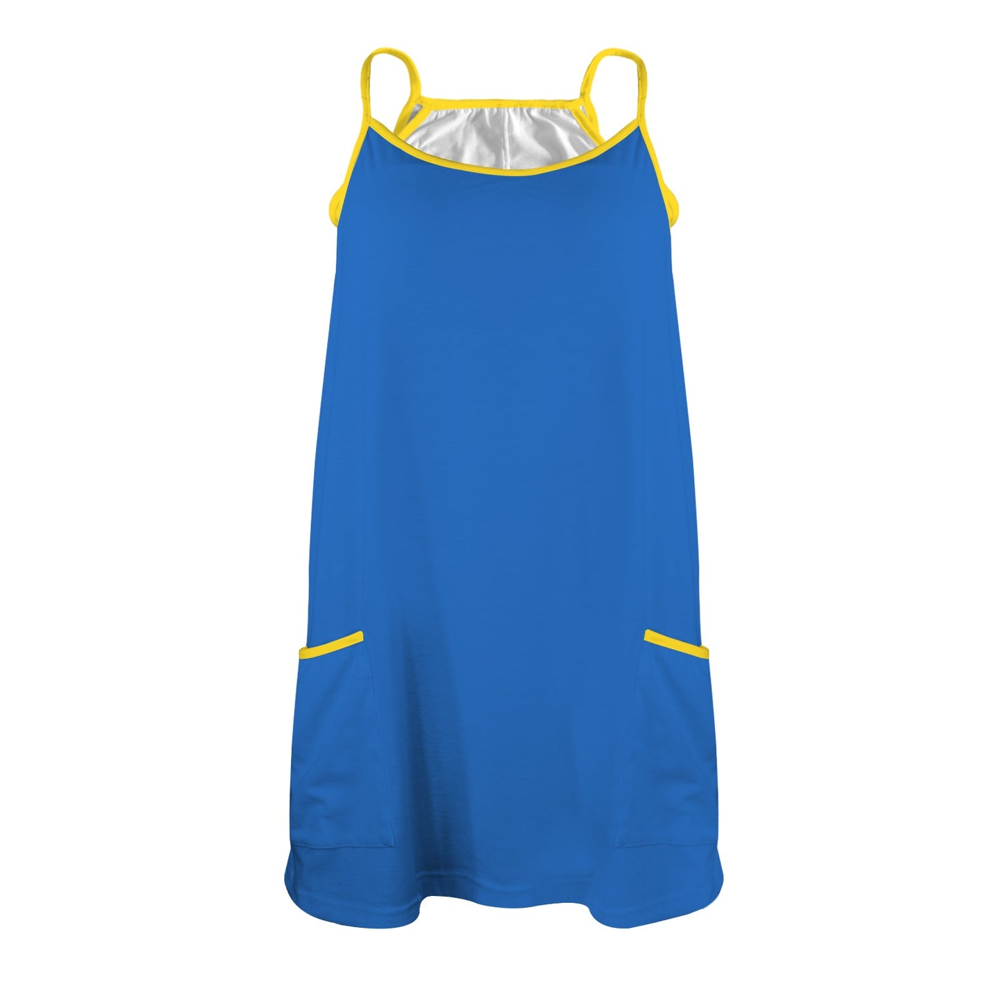 Ukraine Flag Inspired Women's Double-Layered Camisole Dress