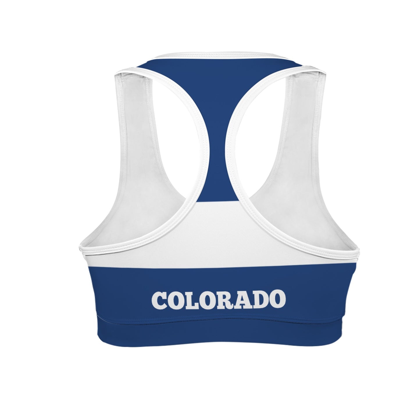 Colorado State Flag Racerback Sports Bra