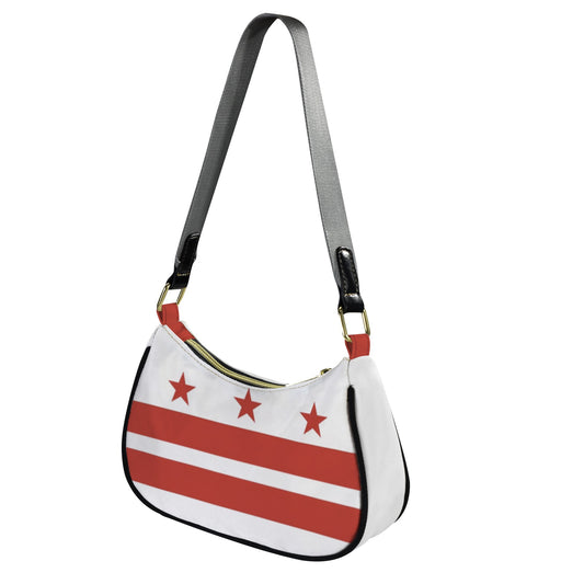 Washington D.C. Flag Inspired Women's Shoulder Bag