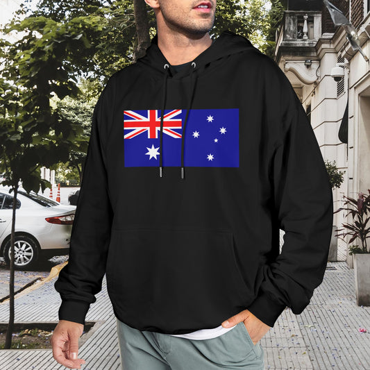 Australia Flag Inspired Men's Hoodie (Made in the USA)