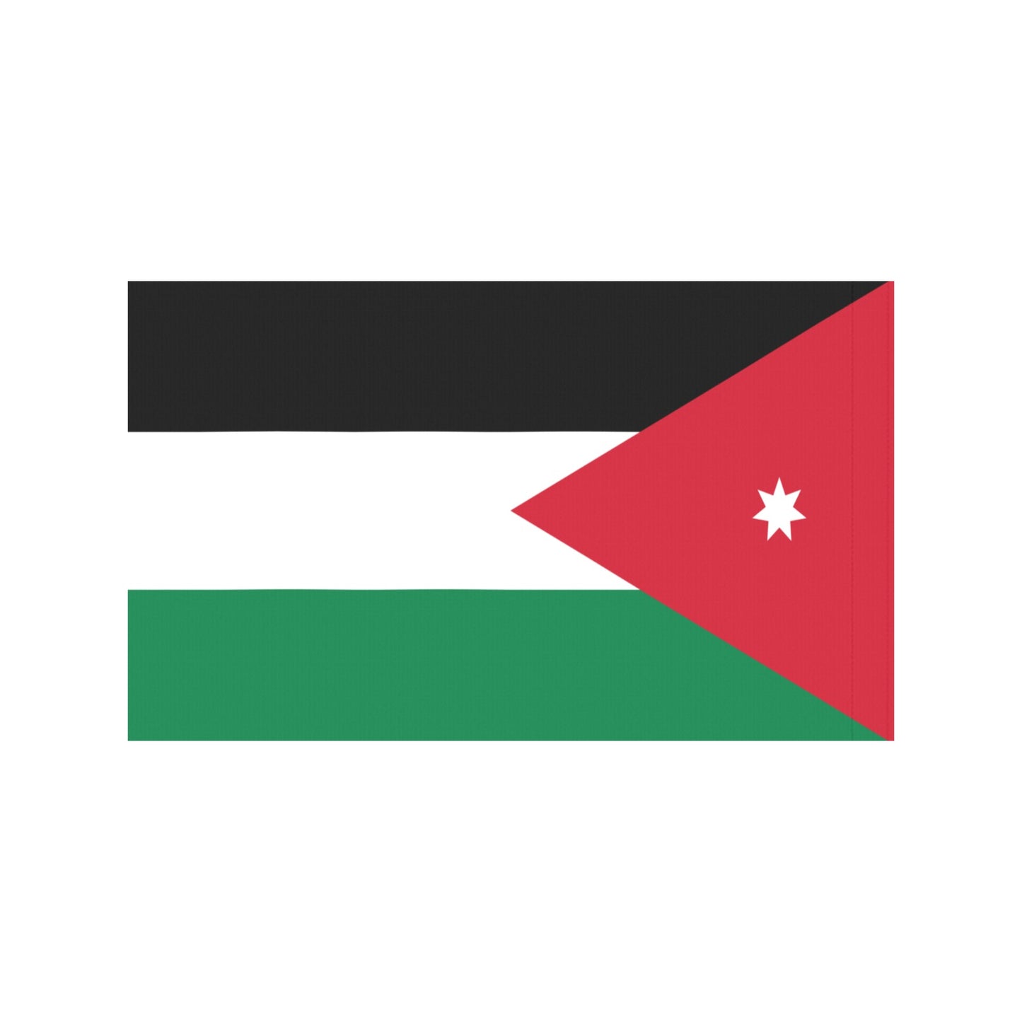 Jordan flag illustration with star by Luv My Flag.