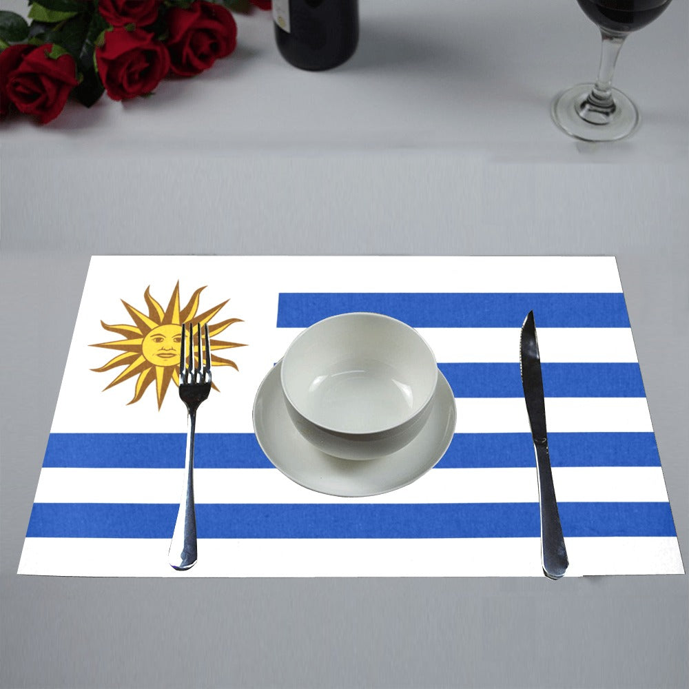 Uruguay Flag Placemats 12" x 18" (Set of 6)