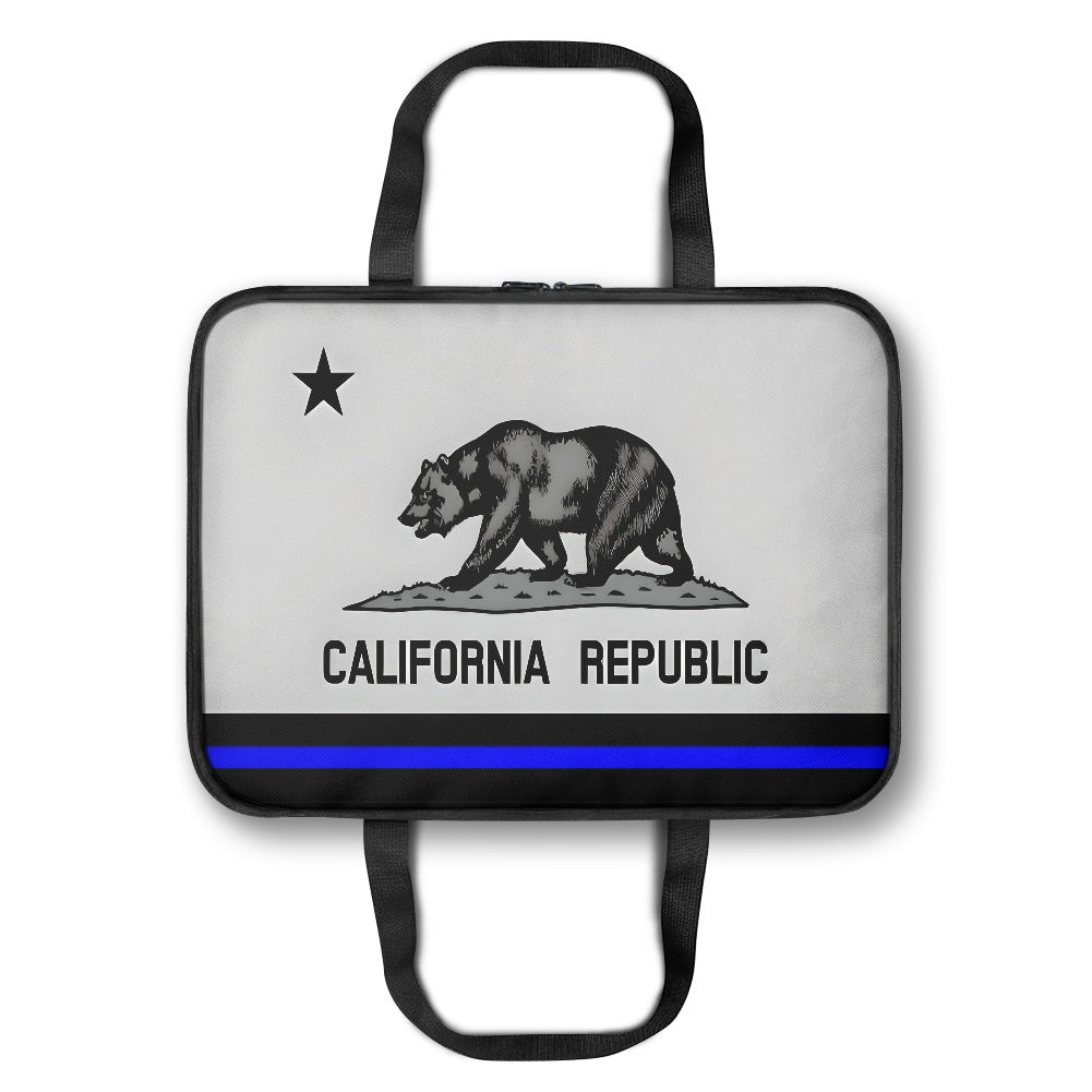 Thin Blue Line California  Flag Inspired Insulated Casserole Carrier – Durable Hot & Cold Food Bag
