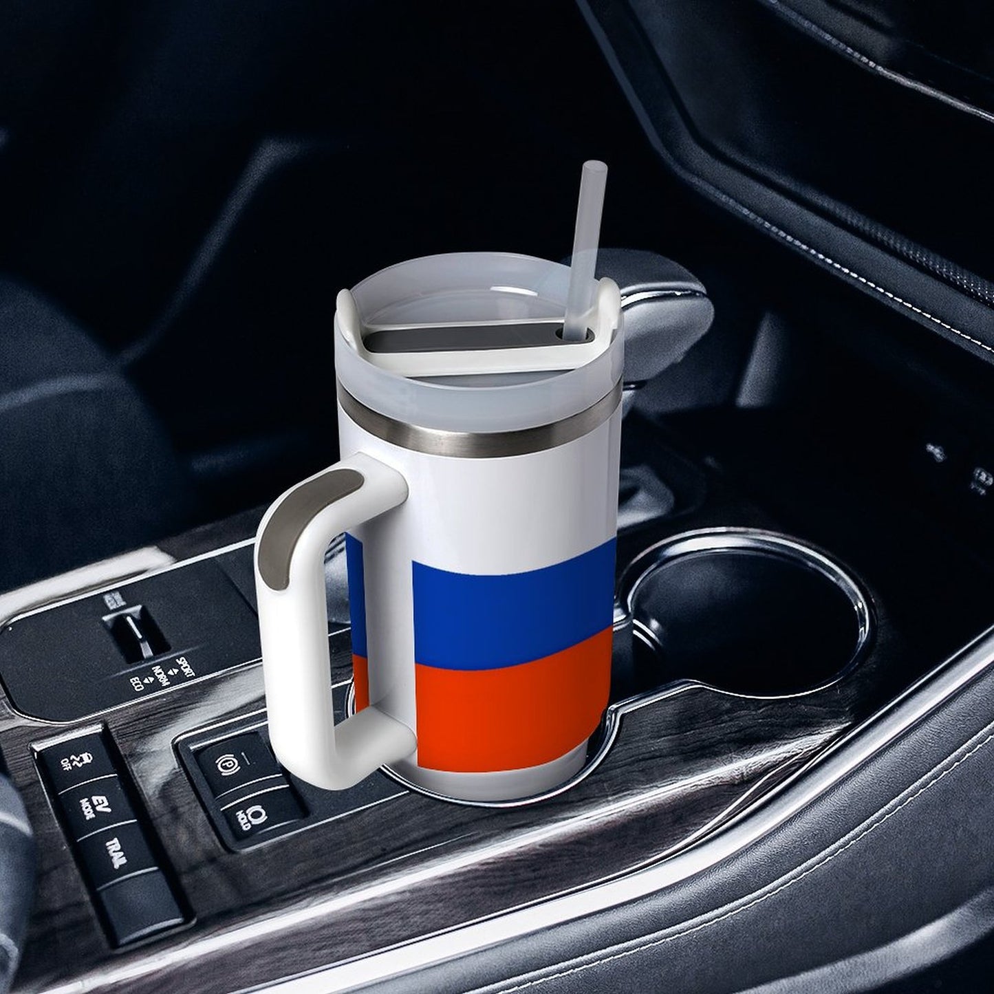 Russia Flag 40 oz Stainless Steel Tumbler - Proudly Made in USA
