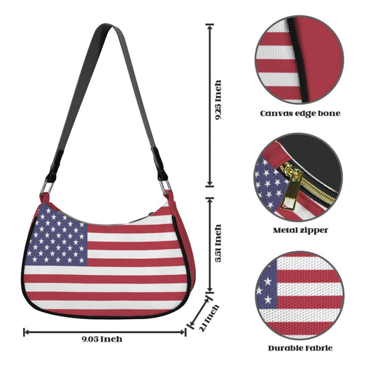 USA/American Flag Inspired Women's Shoulder Bag