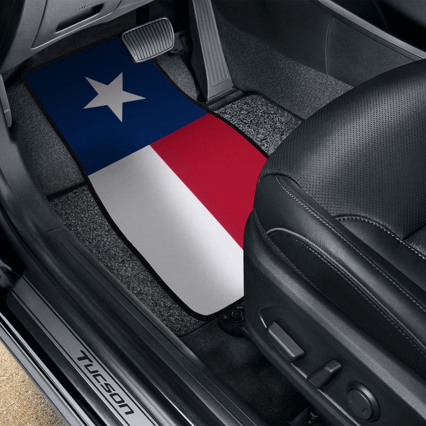 Texas Flag Inspired Car Floor Mats(4pcs)
