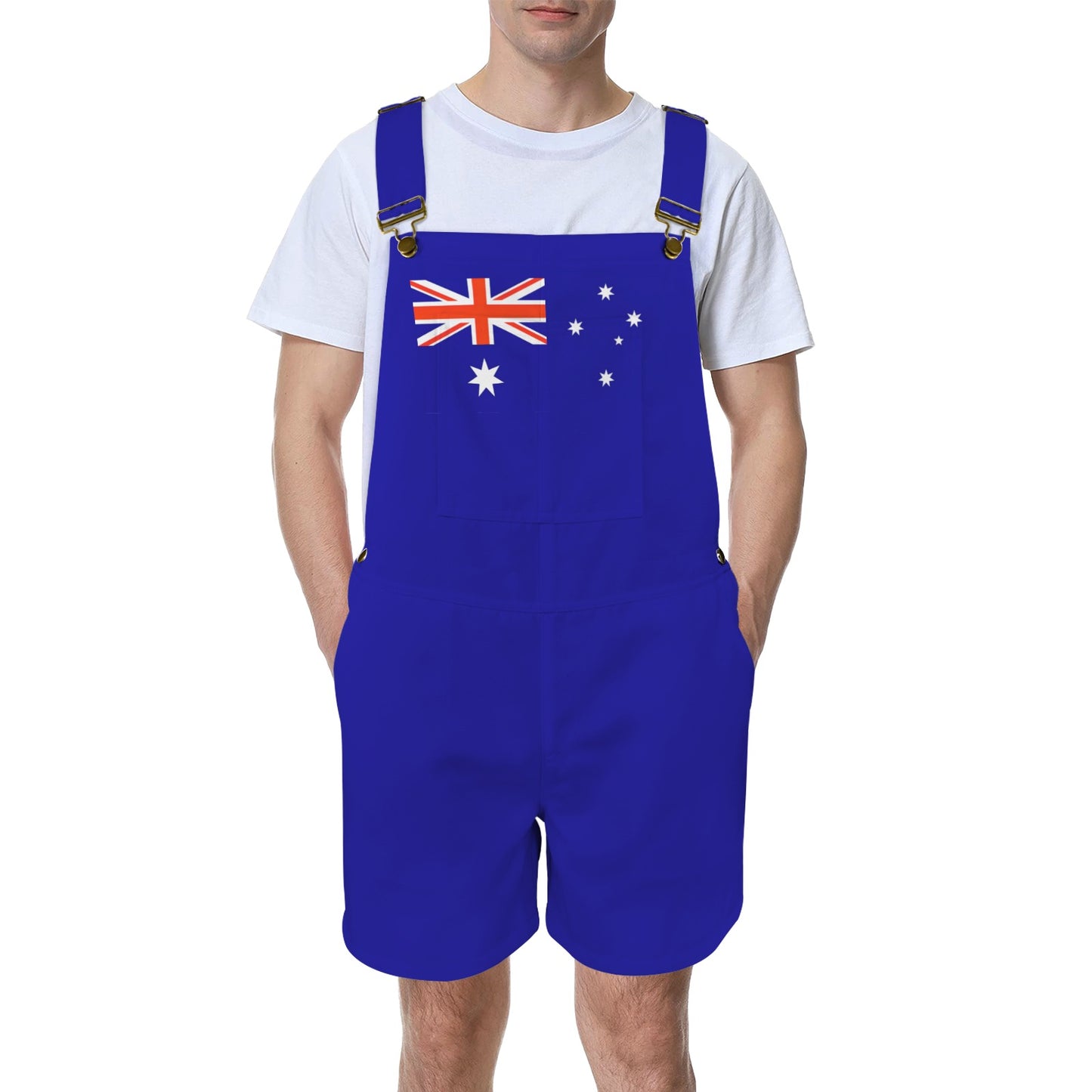 Australia Flag Inspired Unisex Suspender Jumpsuit