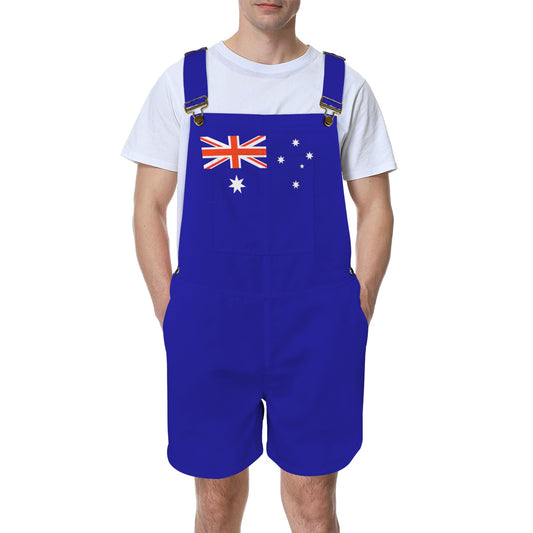 Australia Flag Inspired Unisex Suspender Jumpsuit
