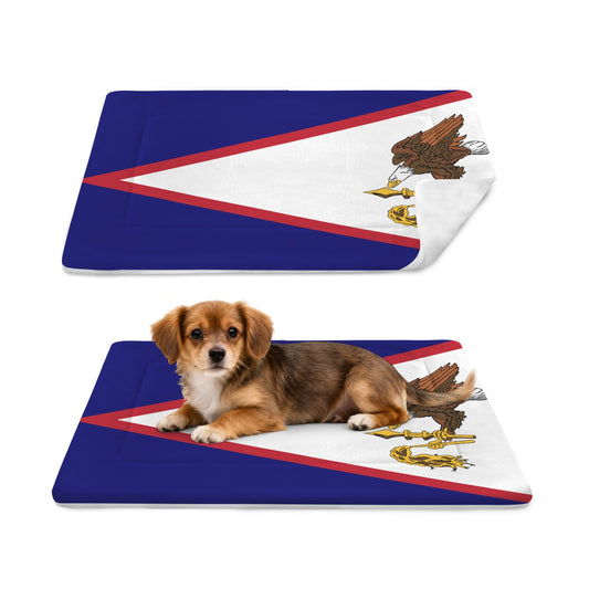 American Samoa Flag Inspired Pet Mat 25x18inch (Made in the USA)