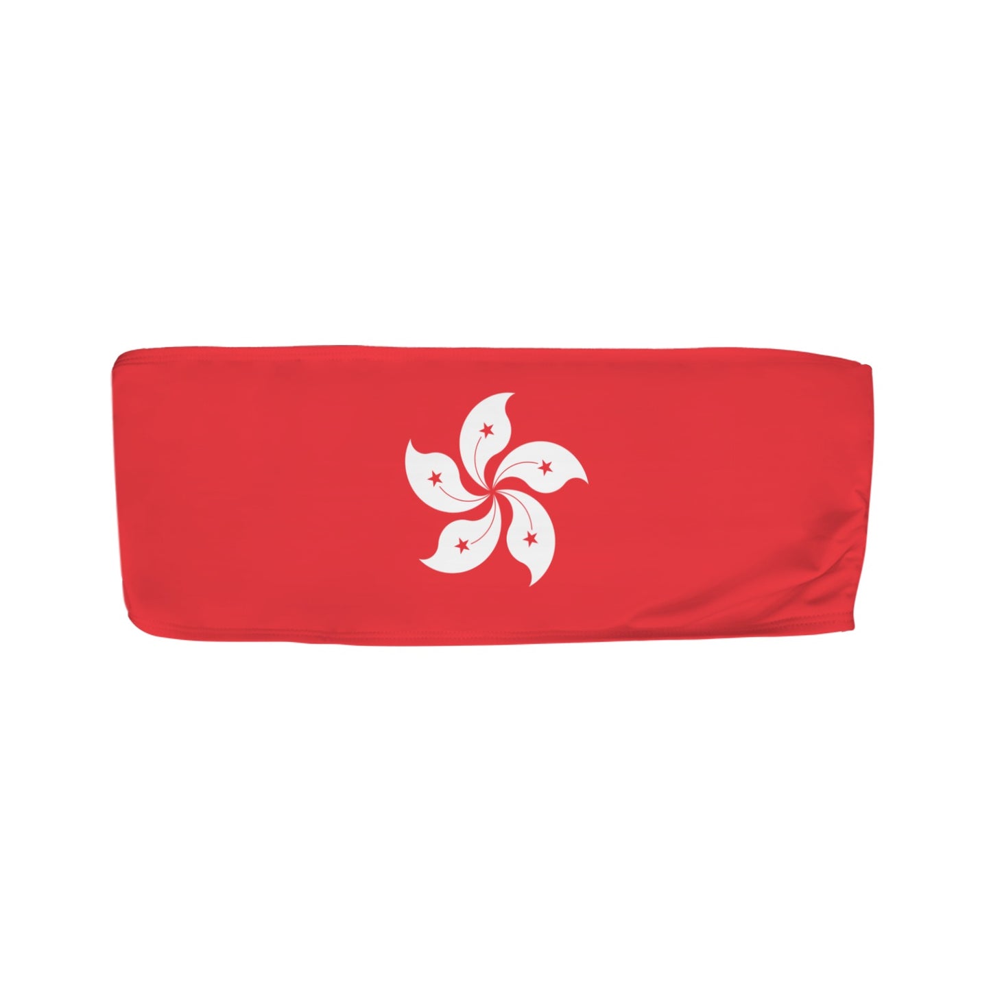 Hong Kong Flag Inspired Bandeau Tube Bikini Top