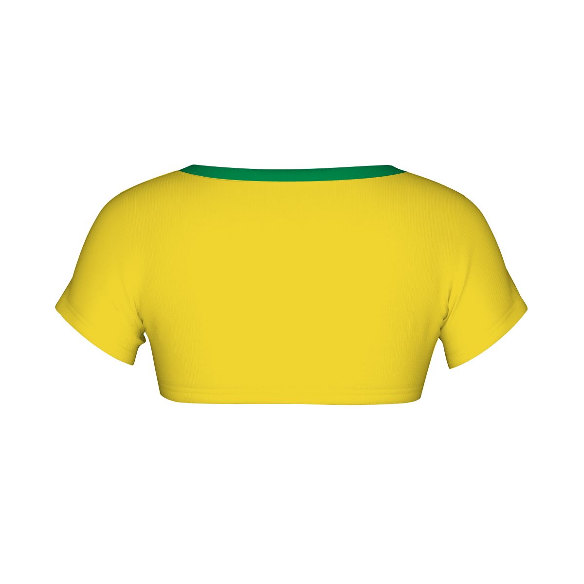 Brazil Flag Inspired Women's 1/2 Cut Short Sleeve T-Shirt