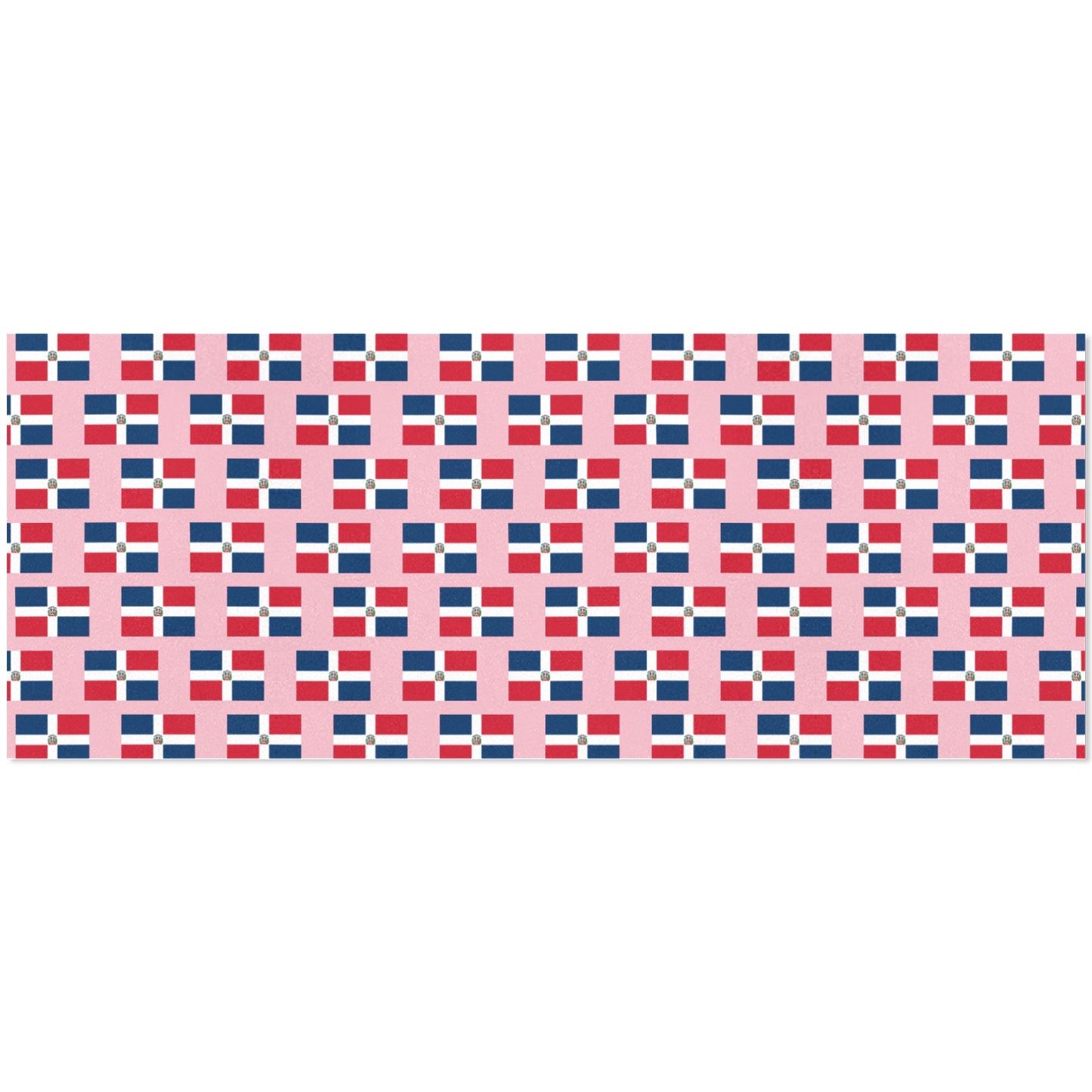 Dominican Republic Flag Inspired Custom Gift Wrapping Paper 58"x 22.5" (4 Rolls)
