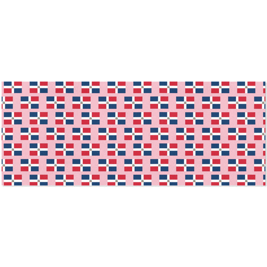 Dominican Republic Flag Inspired Custom Gift Wrapping Paper 58"x 22.5" (4 Rolls)