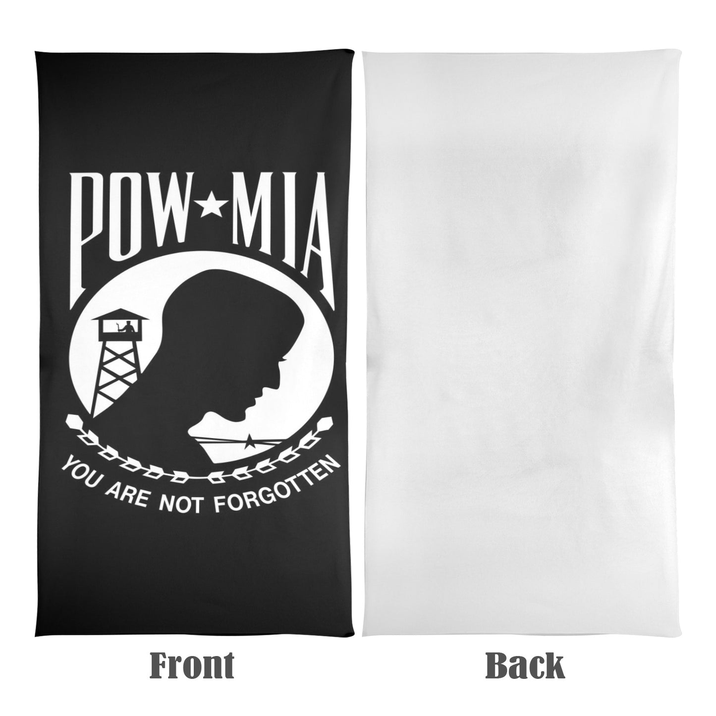 POW/MIA Flag Inspired Beach Towel 31"x71" (Made in the USA)