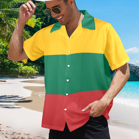 Lithuania Flag Hawaiian Shirt (Made in USA)