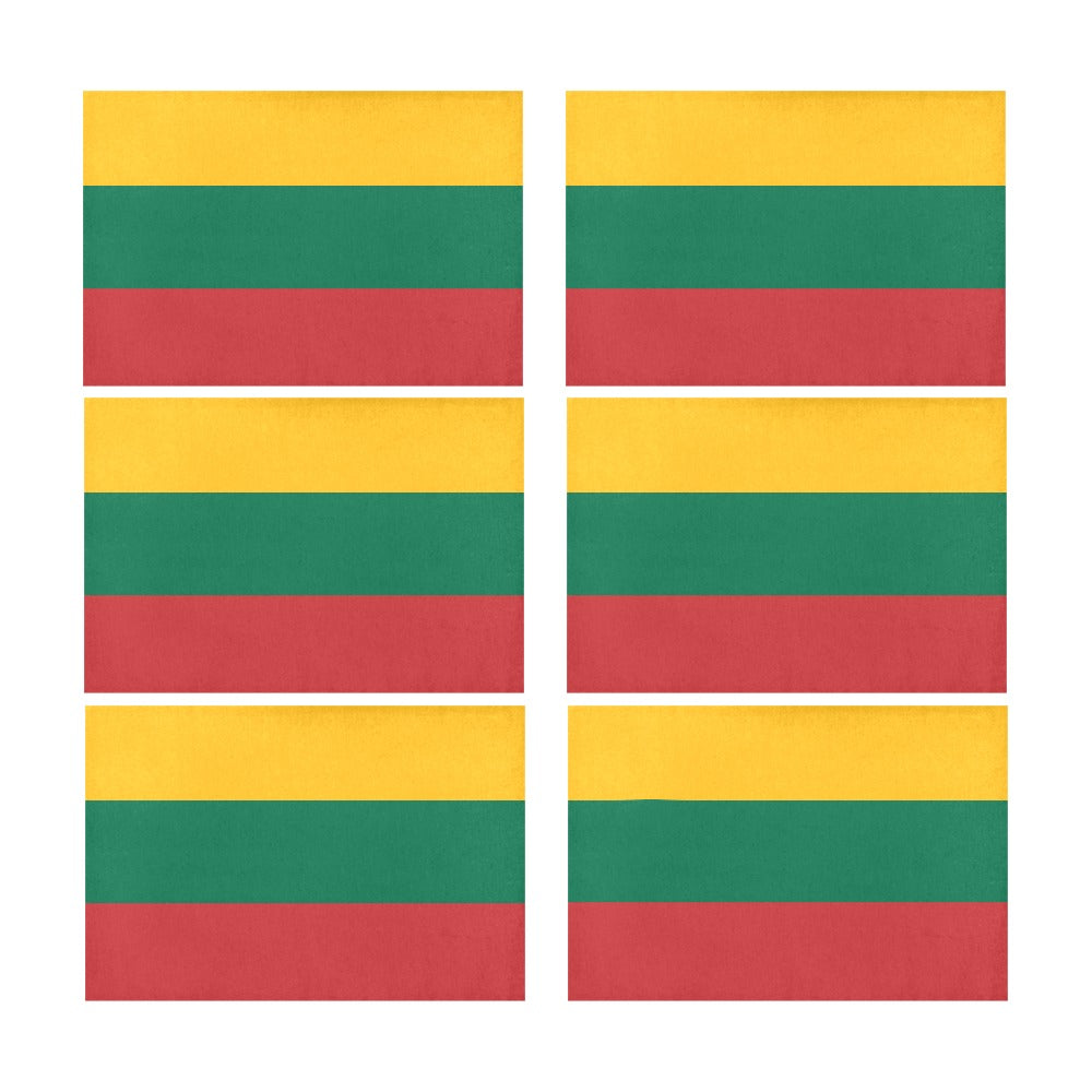 Lithuania Flag Placemats 12" x 18" (Set of 6)