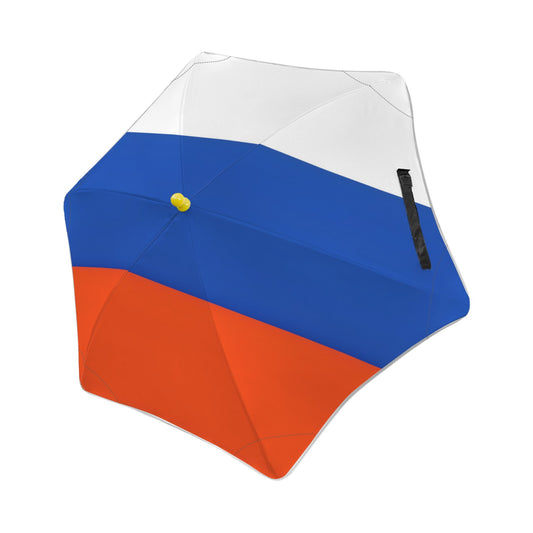 Russia Flag Inspired Kids Safe Round Corner Umbrella