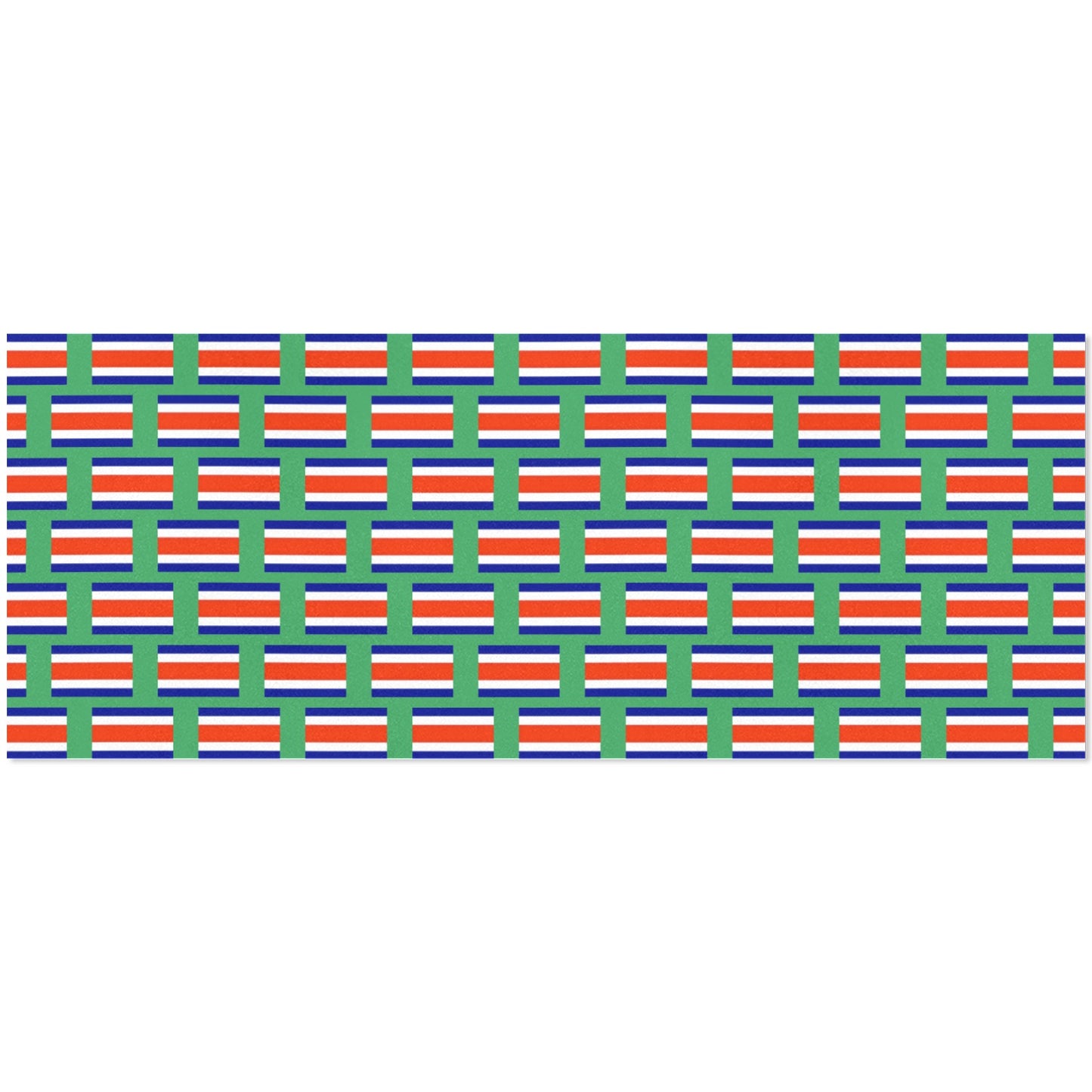 Costa Rica Flag Inspired Custom Gift Wrapping Paper 58"x 22.5" (4 Rolls)