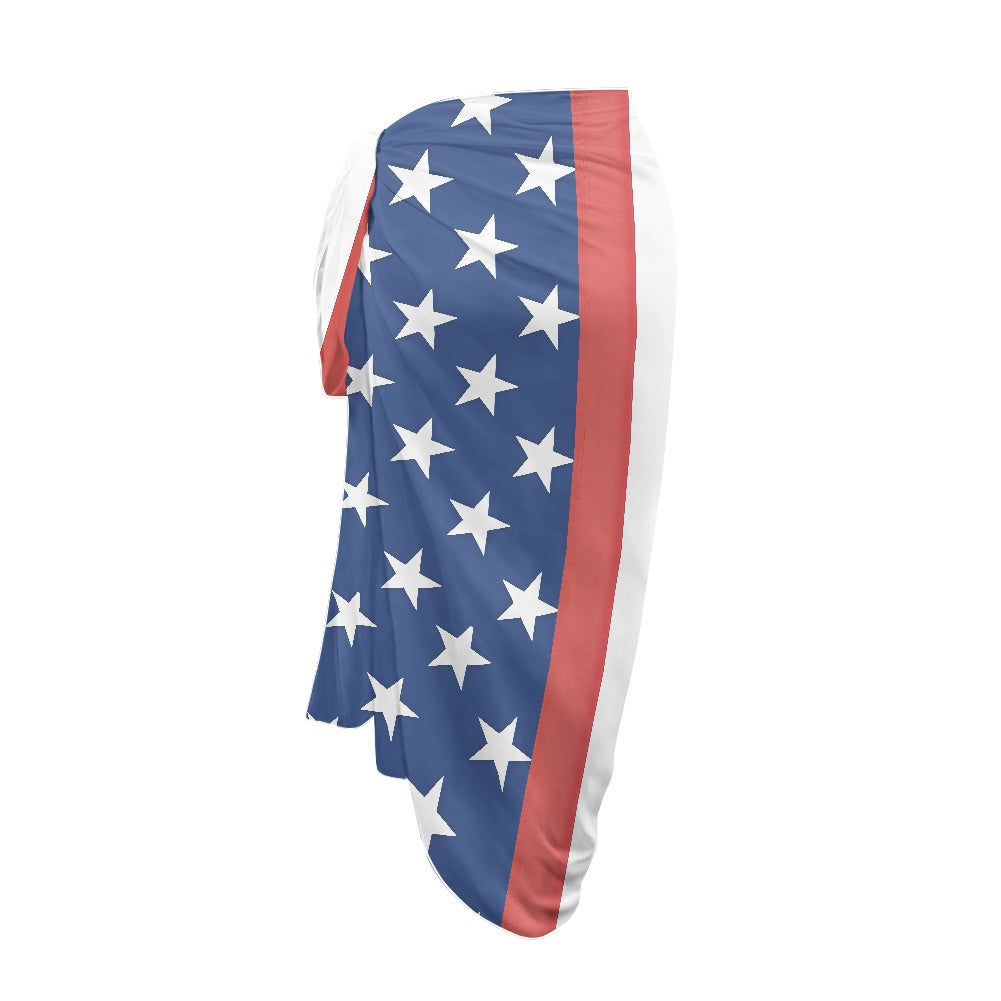 USA/American Flag Inspired Bikini Cover-Up Style-1