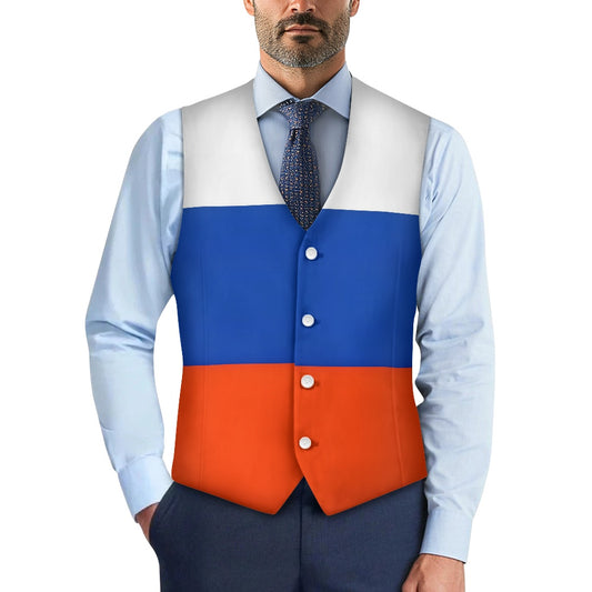 Russia Flag Suit vest jacket