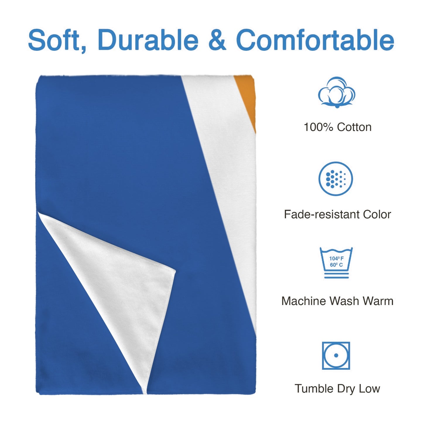 Marshall Islands Flag Inspired Custom Bath Towel 29"x58"(Made in USA)