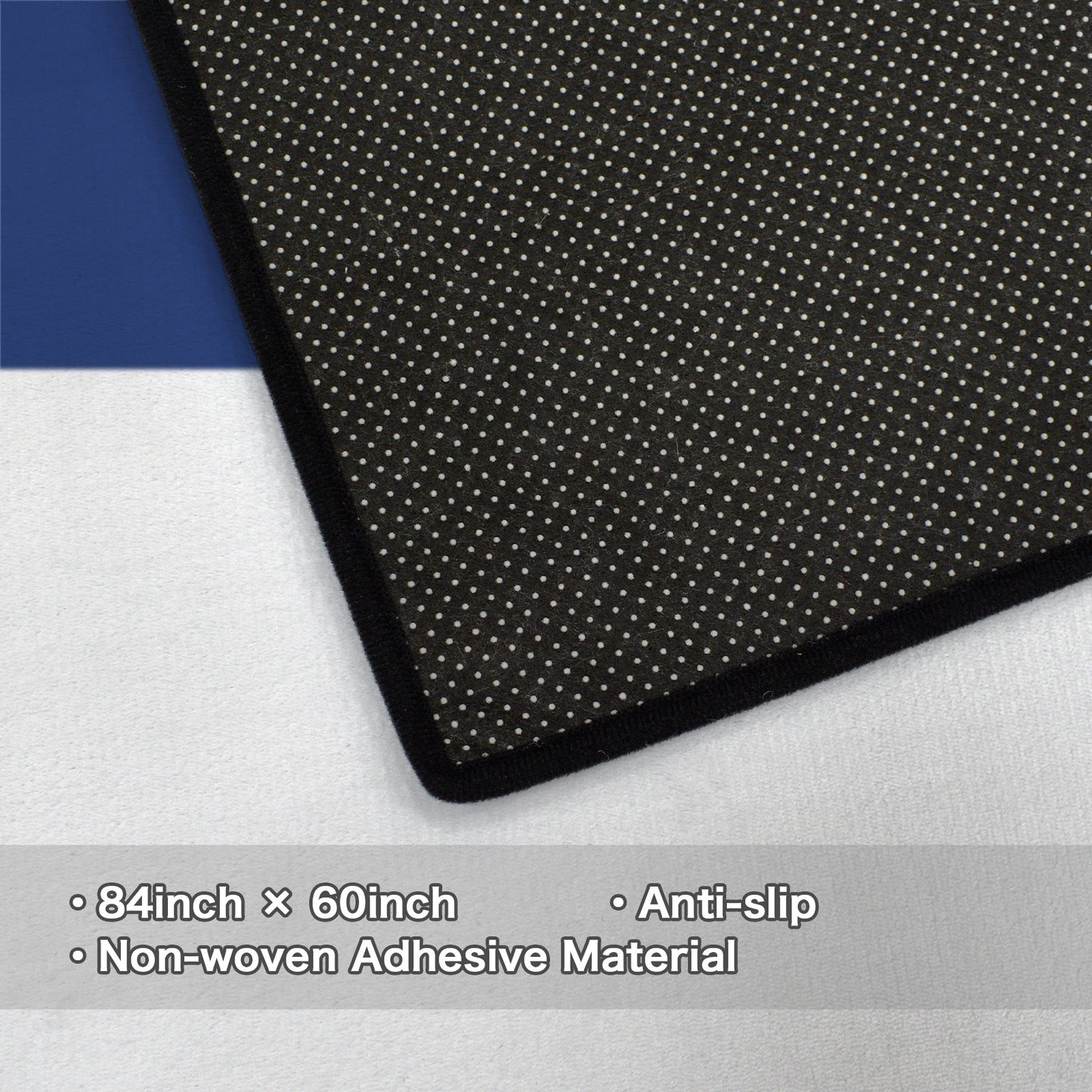 Christian Flag Inspired 84x60 Inch Area Rug with Black Binding (Made in the USA)