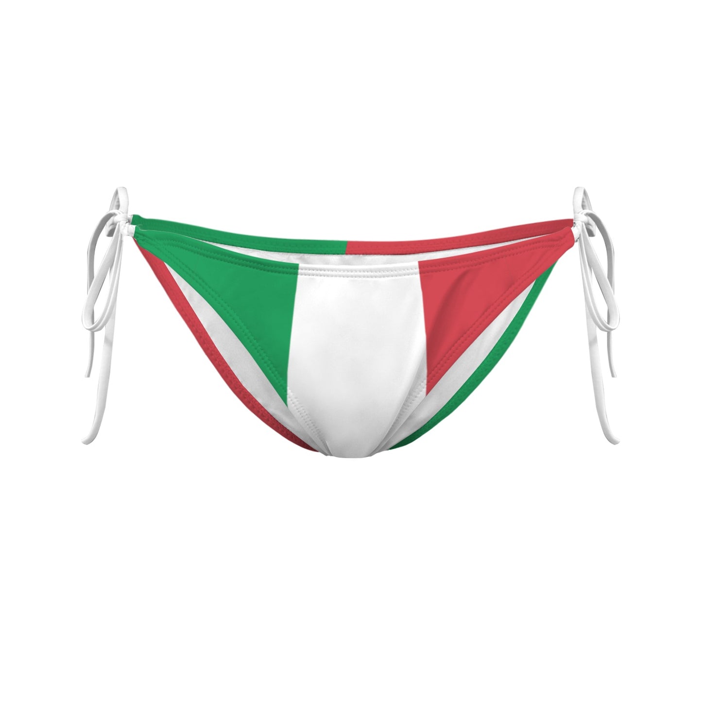 Italy Flag Inspired Side-Tie Bikini Bottom