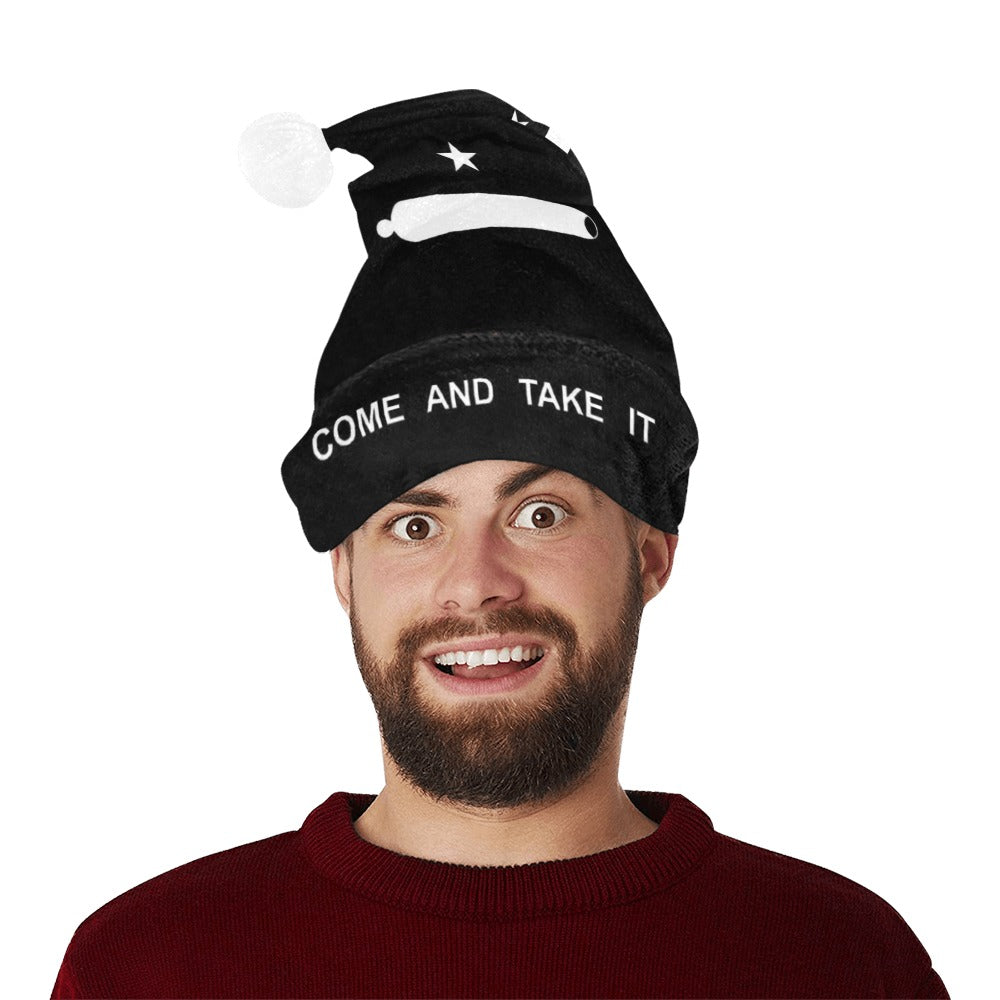 Come and Take It Flag Christmas Santa Hat