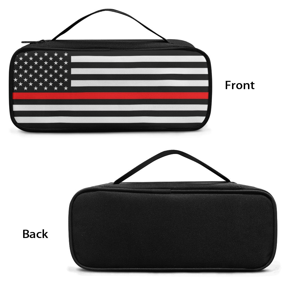 Thin Red Line Flag Inspired Stethoscope Storage Bag