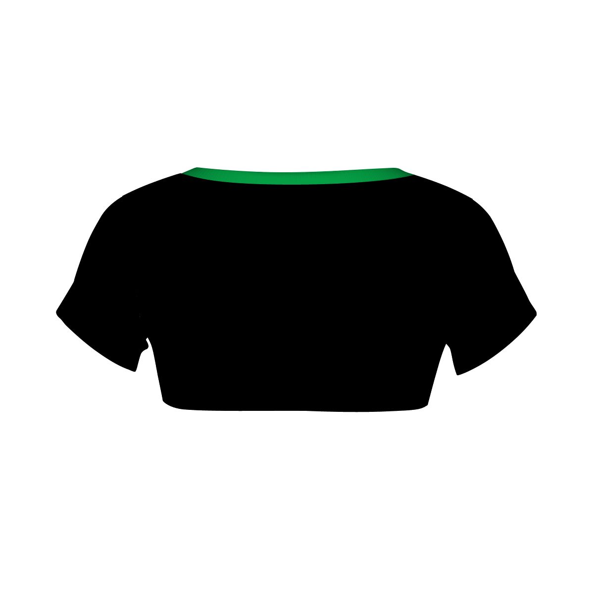 Thin Green Line Flag Inspired Women's 1/2 Cut Short Sleeve T-Shirt Style-2